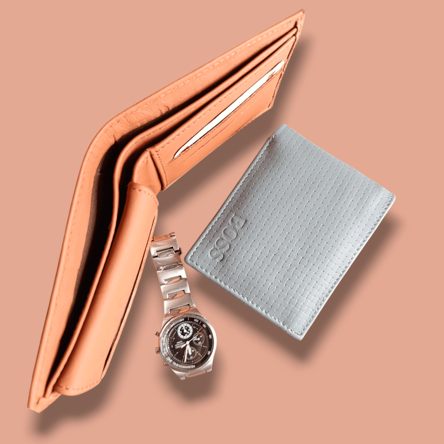 Modern Textured Cow Leather Wallet – Premium Finish