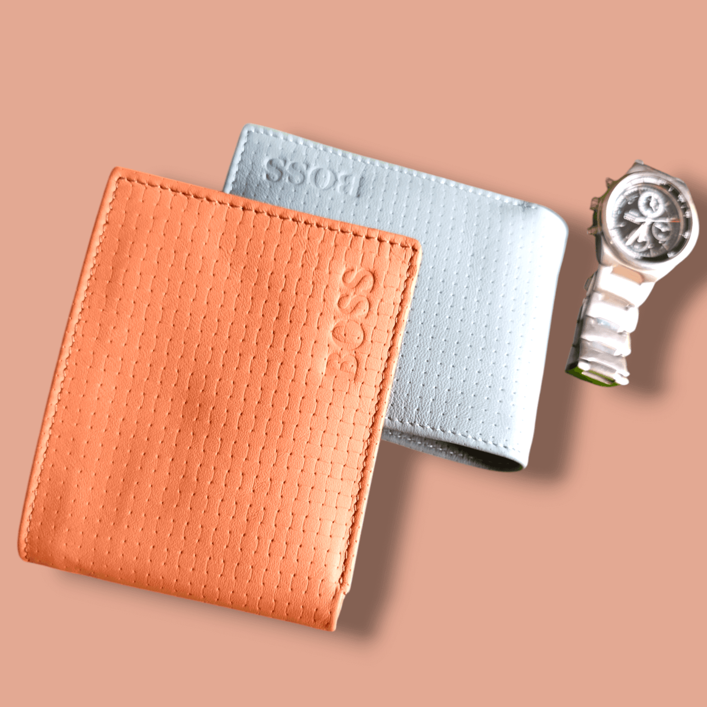 Modern Textured Cow Leather Wallet – Premium Finish