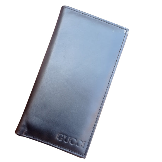 Premium Black Long Cow Leather Wallet – Vault by Rehan